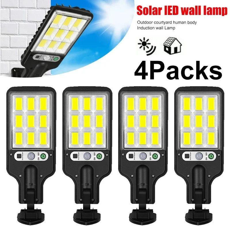 SET 4 LUCI LED DA ESTERNO CON SENSORE