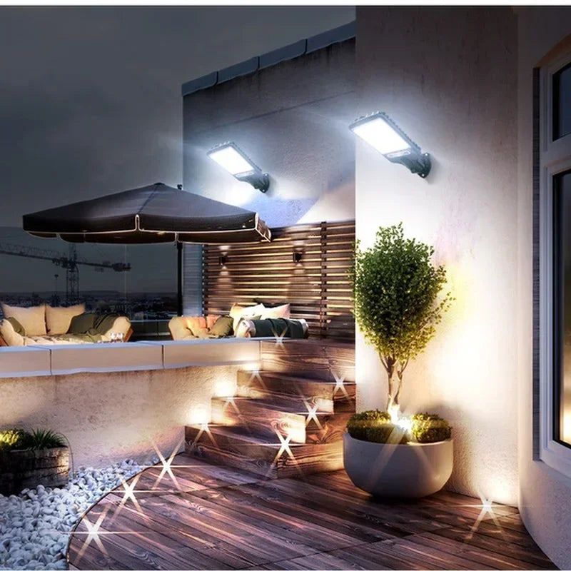 SET 4 LUCI LED DA ESTERNO CON SENSORE