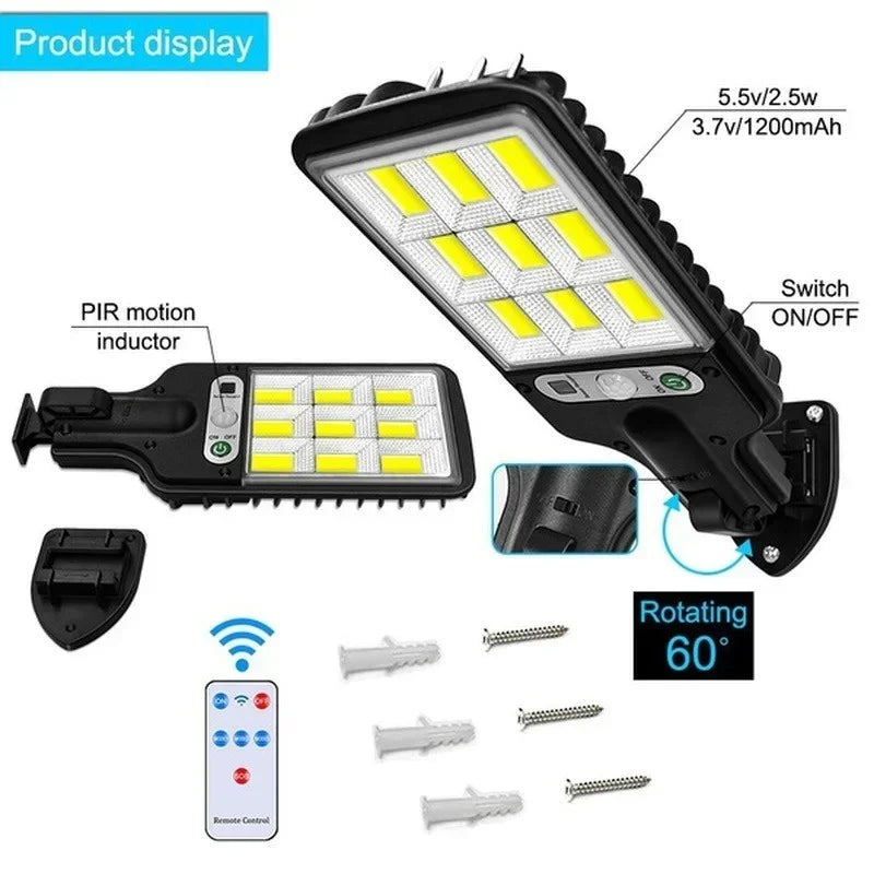 SET 4 LUCI LED DA ESTERNO CON SENSORE